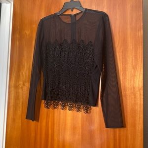 Sheer lace top